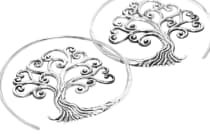 WINDALF Große Celtic Ohrhänger SCARLETT Ø 4.3 cm Bohemia Damen Ohrringe Baum des Lebens Silber WINDALF Große Celtic Ohrhänger SCARLETT Ø 4.3 cm Bohemia Damen Ohrringe Baum des Lebens Silber - Windalf.de