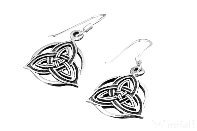 WINDALF Irische Damen Ohrhänger DINA 3.3 cm Kelten Ohrschmuck Silber - Windalf.de