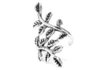 WINDALF Gro&szlig;e Celtic Damen Ohrklemme FAIRYTALE 23 mm Elfen-Schmuck Bl&auml;tter des Lebensbaumes Silber - Windalf.de