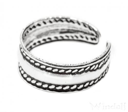 WINDALF Celtic Zehenring BELLA 5 mm Bohemian Midi Ring Silber WINDALF Celtic Zehenring BELLA 5 mm Bohemian Midi Ring Silber - Windalf.de