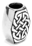 WINDALF Keltischer Haar& Bartschmuck CELAR 16 mm Celtic Knoten-Muster Silber - Windalf.de