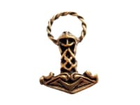 WINDALF Schmuck Anhänger RAGNAR 3.3 cm Thorshammer Bronze - Windalf.de