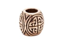 WINDALF Haarperle & Bartschmuck SURAS 9 mm Kelten Schmuck Bronze - Windalf.de