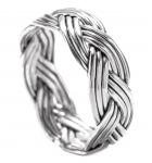 WINDALF Irischer Silberring CALLA 7 mm Keltischer Flechtring Handarbeit Freundschaftsring Silber WINDALF Irischer Silberring CALLA 7 mm Keltischer Flechtring Handarbeit Freundschaftsring Silber - Windalf.de