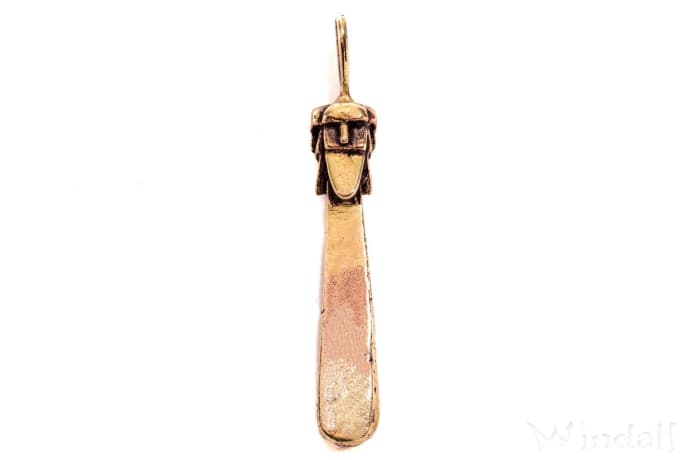 WINDALF Kleiner Schmuck Anhänger SWIATOWID 3.2 cm Slawische Gottheit Bronze - Windalf.de