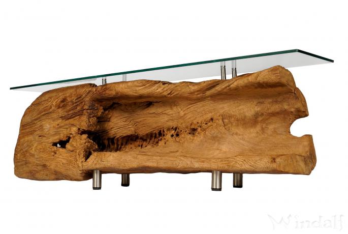 WINDALF Historisches Sideboard SÖREN 148 cm Lowboard mit Glas & geräumiger Ablage Wohnzimmertisch Unikat WINDALF Historisches Sideboard SÖREN 148 cm Lowboard mit Glas & geräumiger Ablage Wohnzimmertisch Unikat - Windalf.de