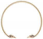 WINDALF Männer Torques RAVON Ø 14 cm Wikinger Halsschmuck Odins Raben Schmuck Handarbeit Bronze - Windalf.de