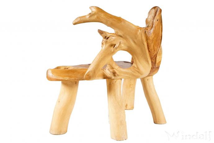 WINDALF Rustikale Sitzbank EMOAIR 116 cm Natur Küchenbank Handarbeit