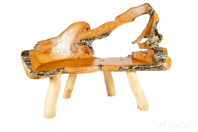 WINDALF Küchen Sitzbank BLACKÄR 146 cm Rustikale Teak Holzbank Handarbeit Wurzelholz WINDALF Küchen Sitzbank BLACKÄR 146 cm Rustikale Teak Holzbank Handarbeit Wurzelholz - Windalf.de