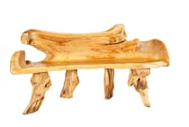 WINDALF Große Natürliche Sitzbank ANNEDORE 175 cm Rustikale Wurzel-Holz-Bank Unikat Handarbeit aus Wurzelholz - Windalf.de