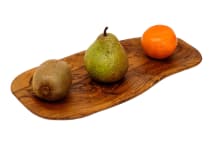 WINDALF L&auml;ngliche Holzschale MALVA 35 cm Natur Obstschale Servierplatte Handarbeit aus Holz - Windalf.de