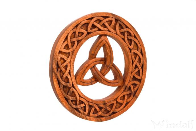 WINDALF Wandrelief RIGANI Ø 22 cm Triade Keltische Hochzeit Wandbild Handarbeit Holz WINDALF Wandrelief RIGANI Ø 22 cm Triade Keltische Hochzeit Wandbild Handarbeit Holz - Windalf.de
