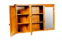 WINDALF Rustikaler Allibert FINARFIN 120 cm Spiegelschrank Unikat Handarbeit aus recyceltem Teakholz - Windalf.de