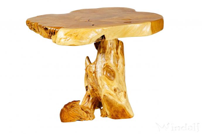 WINDALF Hoher Rustikaler Beistelltisch ROONY 65 cm Kaffeetisch aus