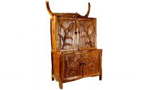 WINDALF Großer Küchen Holzschrank BALIN  182 cm Rustikaler Geschirrschrank Handarbeit aus Wurzelholz WINDALF Großer Küchen Holzschrank BALIN  182 cm Rustikaler Geschirrschrank Handarbeit aus Wurzelholz - Windalf.de