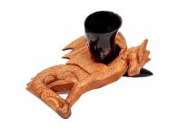 WINDALF Vikings Trinkhornständer ASKA 22 cm Wikinger Drache Rechts schauend Handarbeit aus Holz WINDALF Vikings Trinkhornständer ASKA 22 cm Wikinger Drache Rechts schauend Handarbeit aus Holz - Windalf.de