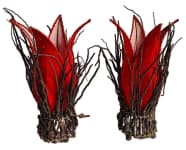 2er Romantisches Nachttischlampen Set ~ KARLA ~ Ohne Fassung - Tischlampe - Windalf.de