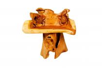 WINDALF Stuhl mit 2 Schildkröten Goldany WINWOOD 73 cm Hocker Handarbeit aus Wurzelholz WINDALF Stuhl mit 2 Schildkröten Goldany WINWOOD 73 cm Hocker Handarbeit aus Wurzelholz - Windalf.de