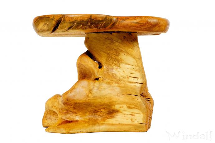 WINDALF Rustikaler Beistelltisch FALI 60 cm Wohnzimmertisch Handarbeit aus Wurzelholz - Windalf.de