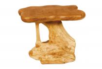 WINDALF Landhaus Beistelltisch OLEA 67 cm Natur Abstelltisch Handarbeit aus Wurzelholz - Windalf.de