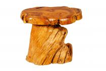 WINDALF Natur Beistelltisch MEADOW 65 cm Hobbitt Landhaus Tisch Handarbeit aus Wurzelholz - Windalf.de