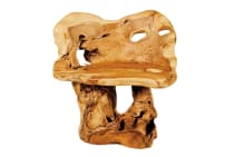 WINDALF Rustikaler Teak Stuhl VARNAR 72 cm Natur Küchen Holzstuhl Handarbeit WINDALF Rustikaler Teak Stuhl VARNAR 72 cm Natur Küchen Holzstuhl Handarbeit - Windalf.de