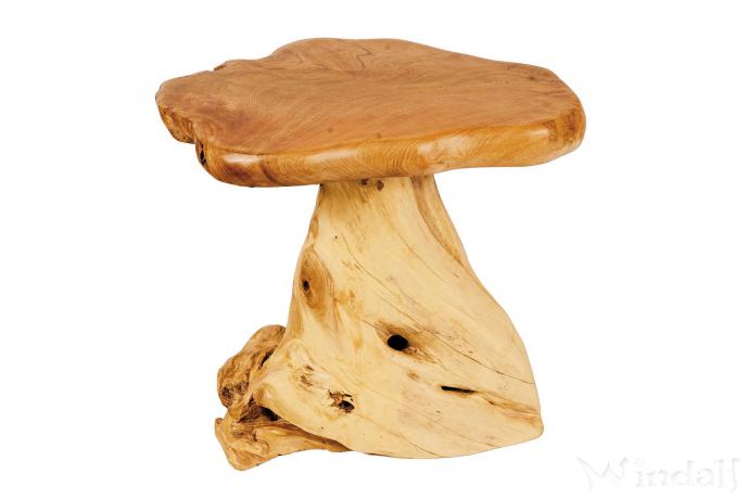 WINDALF Natur Beistelltisch MALVA 56 cm Teak Abstelltisch Handarbeit aus Wurzelholz WINDALF Natur Beistelltisch MALVA 56 cm Teak Abstelltisch Handarbeit aus Wurzelholz - Windalf.de