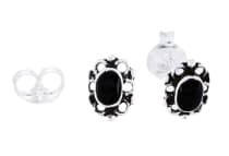 WINDALF Vintage Ohrstecker ONY 7 mm Ohrringe mit Onyx 925 Sterlingsilber WINDALF Vintage Ohrstecker ONY 7 mm Ohrringe mit Onyx 925 Sterlingsilber - Windalf.de