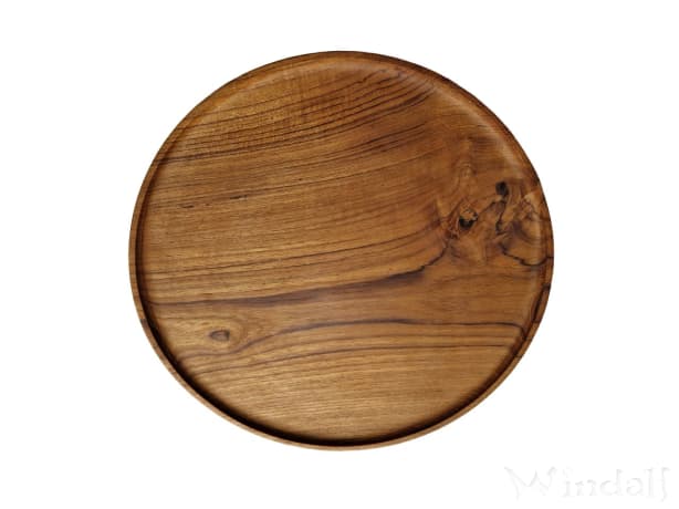 Großer Pizza Holzteller RIANA Ø 30 cm Antipasti BrotzeitTeller