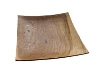 Kleine Sushi Holzteller MARI 15 cm Servierteller mit Füßen 2. Wahl Artikel Handarbeit Holz - Windalf.de