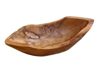 WINDALF Schlanke Boot Holzschale ROSSI 30 cm Vintage Natur Brot& Baguetteschale Handarbeit WINDALF Schlanke Boot Holzschale ROSSI 30 cm Vintage Natur Brot& Baguetteschale Handarbeit - Windalf.de