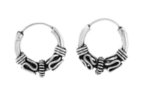 WINDALF Creolen TURIN Ø 14 mm Vintage Ohrringe Handarbeit Silber WINDALF Creolen TURIN Ø 14 mm Vintage Ohrringe Handarbeit Silber - Windalf.de