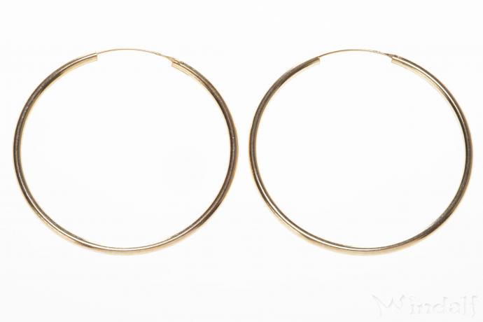 WINDALF Große Vergoldete Creolen SVANA 55 mm Klassisches Design Ohrringe Silber WINDALF Große Vergoldete Creolen SVANA 55 mm Klassisches Design Ohrringe Silber - Windalf.de