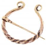 WINDALF Große Mittelalter Fibel ARKON 7.2 cm Omega-Fibel Vintage Bronze - Windalf.de