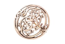WINDALF Wikingerbrosche URNES &Oslash; 3.6 cm Vikings Schmuck-Fibel Bronze - Windalf.de