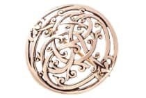 WINDALF Wikingerbrosche URNES &Oslash; 3.6 cm Vikings Schmuck-Fibel Bronze - Windalf.de