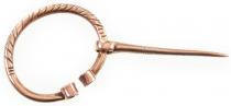 WINDALF Wikinger Schmuck Fibel WINGARD 3.2 cm Verzierte Tuchnadel Bronze WINDALF Wikinger Schmuck Fibel WINGARD 3.2 cm Verzierte Tuchnadel Bronze - Windalf.de